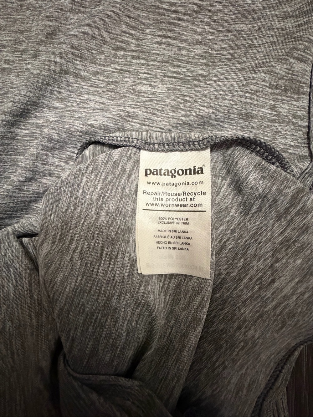 Patagonia Heather Gray Racerback Performance Tank - Picture 6 of 8